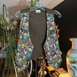 Vintage 80s 90s Cabrelli Multicolor Patterned Unisex Vest One size